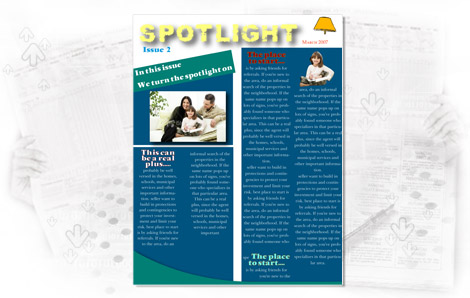 Newsletter Design sample 5